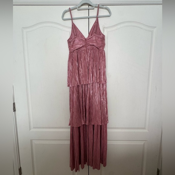 Sabina Musayev Rachel Foil Tiered Maxi Dress - Picture 5 of 7